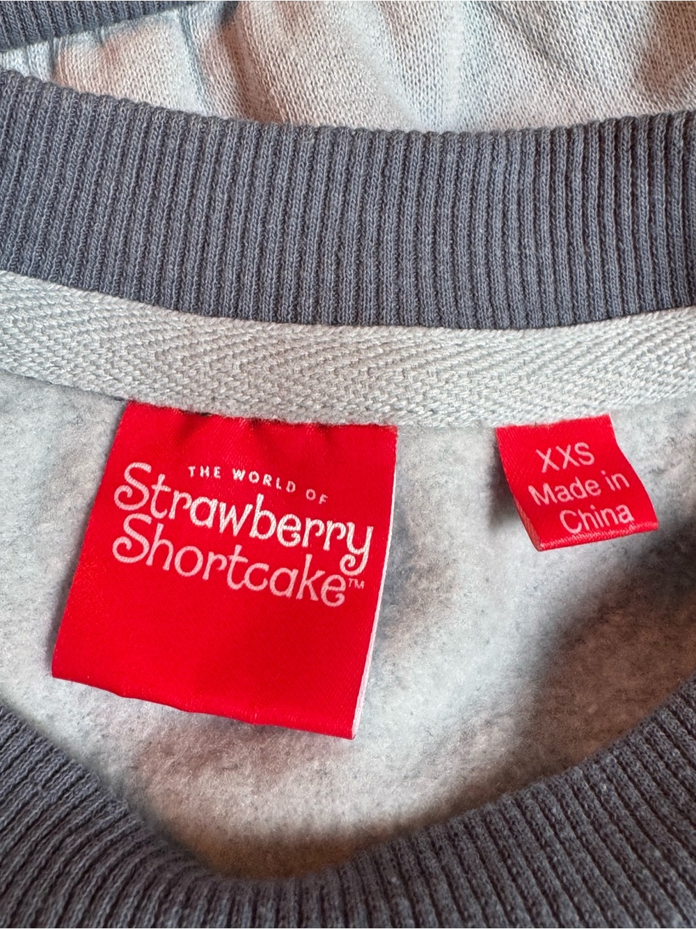 Strawberry Shortcake Blue Stripe Cropped Sweater xxs - Picture 6 of 7